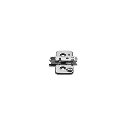 Blum CLIP Kreuzmontageplatte (37/32), 0mm Distanz, zum Schrauben, HV: Exzenter (±2mm), Stahl, vernickelt (VE:50) Nr. 173H7100