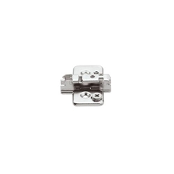 Blum CLIP Kreuzmontageplatte (37/32), 3mm Distanz, zum Schrauben, HV: Exzenter (±2mm), Stahl, vernickelt (VE:50) Nr. 173H7130