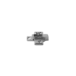 Blum CLIP Kreuzmontageplatte (37/32), 3mm Distanz, zum Schrauben, HV: 2-teilig (±2mm), Zink, vernickelt (VE:50) Nr. 175H7130
