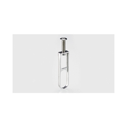 Hettich Schrankrohr-Mittellager, für Kleiderstange 30x15mm SL 781,70676 vernickelt zum Anschrauben, B 18,4mm, H 62mm, T 5mm