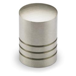Hettich Knopf, Ø 18mm, Edelstahl Agrinum 9070264, edelstahl, gebürstet Befestigung M4 Gewinde, L182mm, H26mm