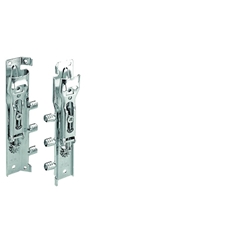 Hettich Schrank-Aufhänger, für Schienenaufhängung SAH 216, 79717, Stahl verzinkt, Montage hinter der Rückwand, 3-dimensional verstellbar