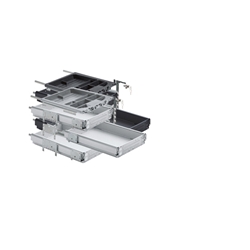 Hettich Büromöbel-Container-Set, mit Vollauszug Systema Top 2000 41063, schwarz Einbaubreite 392mm, Mindesteinbautiefe 730mm