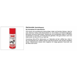 Ballistol-Startwunder (für kalte Motoren) 200ml Spraydose Nr. 25500 EAN 4017777255003