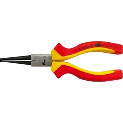 Langbeckzange VDE, 160mm, runde Backen,Griffe mit Mehrkomponenten-Kunststoffhüllen (fortis)