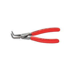 Knipex Präzisions-Sicherungsringzange für Innenringe in Bohrungen mit rutschhemmendem Kunststoff überzogen grau atramentiert 165 mm Nr. 48 21 J21