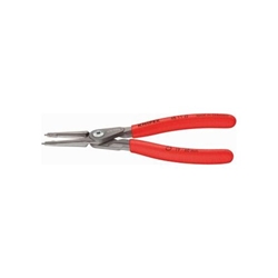 Knipex Präzisions-Sicherungsringzange für Innenringe in Bohrungen mit rutschhemmendem Kunststoff überzogen grau atramentiert 140 mm Nr. 48 11 J0