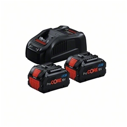 Bosch Starter-Set: 2 x Akku ProCORE18V 5.5Ah + Schnellladegerät GAL 1880 CV Nr. 1600A0214C