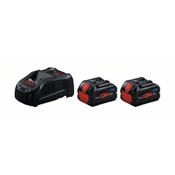 Bosch Starter-Set: 2 x Akku ProCORE18V 5.5Ah + Schnellladegerät GAL 1880 CV Nr. 1600A0214C