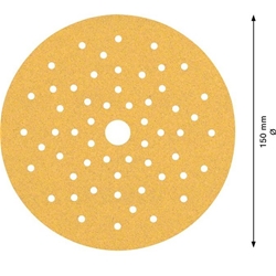 Bosch EXPERT C470 Schleifpapier, Mehrloch, für Exzenterschleifer, 150mm, K 100, 50-tlg. Nr. 2608901138