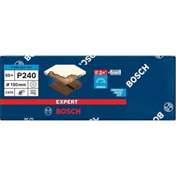 Bosch EXPERT C470 Schleifpapier, Mehrloch, für Exzenterschleifer, 150mm, K 240, 50-tlg. Nr. 2608901143