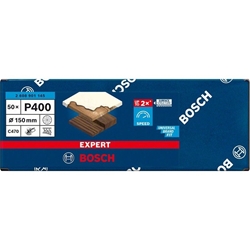 Bosch EXPERT C470 Schleifpapier, Mehrloch, für Exzenterschleifer, 150mm, K 400, 50-tlg. Nr. 2608901145