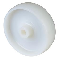 Rad, Rad Ø 125mm, Kunststoff weiß, Radb. 37,5mm, Nabenl. 44mm, Gleitlager, Radk. Kunststoff, Tragkr. 300kg Nr. A90.128