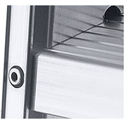 Zarges Seventec B Stufen-Stehleiter 2x4 Stufen, Leiterlänge 0,97m, Arbeitshöhe 2,45m Nr. 40354