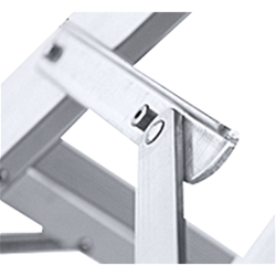 Zarges Seventec B Stufen-Stehleiter 2x4 Stufen, Leiterlänge 0,97m, Arbeitshöhe 2,45m Nr. 40354
