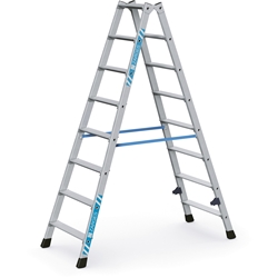 Zarges Nova B Stufen-Stehleiter 2x8 Stufen, Leiterlänge 1,84m, Arbeitshöhe 3,20m Nr. 42468