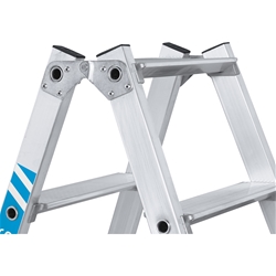 Zarges Nova B Stufen-Stehleiter 2x8 Stufen, Leiterlänge 1,84m, Arbeitshöhe 3,20m Nr. 42468