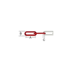 Kunststoffkette rot/weiss 8mm 20m (Vormann) EAN 4003984665674