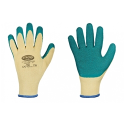 STRONGHAND Handschuh SpecialGrip, Kautschuk, grün/natur, EN 388
