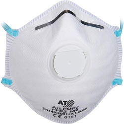 ASATEX Feinstaub-Maske, FFP2 NR D, weiß, mit Ventil (Box a 15 Stück) EAN 4029201127558