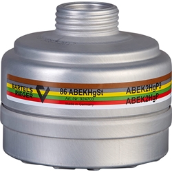 Bartels Rieger Kombifilter 86 ABEKHg nach EN14387:2004 ABEK2Hg P3RD EAN 4043567247033