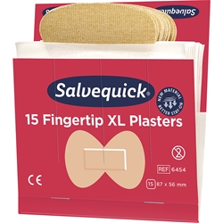 CEDERROTH Salvequick Nachfüllpack 6x15 Pflaster, Fingerspitzen extra groß EAN 7310610064549