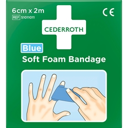 CEDERROTH Schaumbandage blau, 6cmx2m EAN 7310610017392