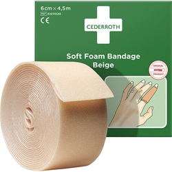 CEDERROTH Schaumbandage, beige, 6cmx4,5m EAN 7310610027995
