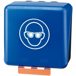 Gebra Aufbewahrungsbox SECU Midi Standard, für Augenschutz, blau EAN 4002321421027