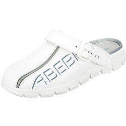 ABEBA Clog 7310, OB FO EA SRC, weiß