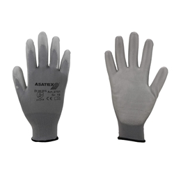 ASATEX PU-Nylon-Handschuh, grau