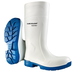 DUNLOP Stiefel FoodPRO Purofort MultiGrip, weiß/blau