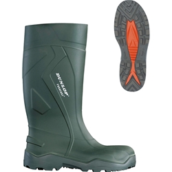 DUNLOP Stiefel Purofort+, S5 CI SRC, grün