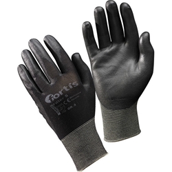 fortis Handschuh Fitter S, PU/Polyamid, schwarz