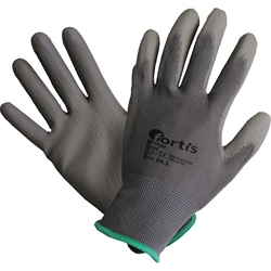 fortis Handschuh Fitter, PU/Nylon, grau