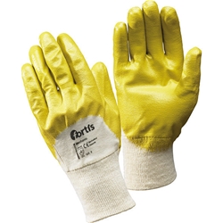 fortis Handschuh Mechanic, Nitril, gelb