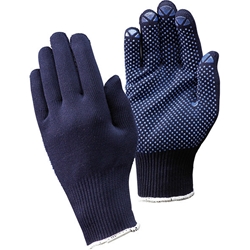 fortis Strickhandschuh Packer, genoppt, blau