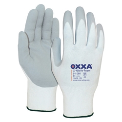 OXXA Handschuh X-Nitrile-Foam, weiß/grau