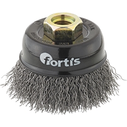 fortis Topfbürste Stahldraht 60x0,3mm gewellt