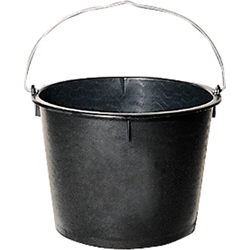 Baueimer 20 Liter Polyethylen- Regeneratgemisch, schwarz