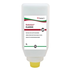 Stokolan Hautpflegecreme, Hand u. Body, 1000ml Softflasche, Hautpflege nach der Arbeit
